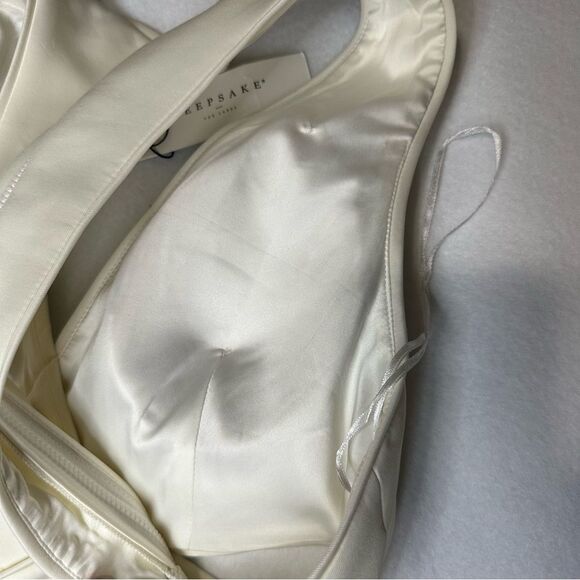 NWT Keepsake the Label Revolve Ivory Lonely Lover Mini Dress - Women Size S - Picture 6 of 8